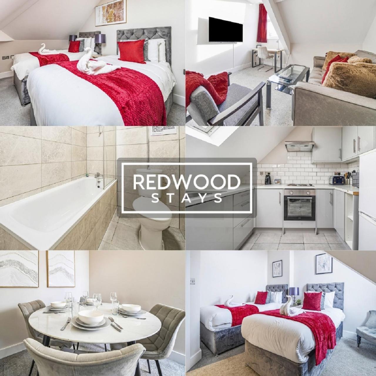 Newly Refurbished Everest Lodge Serviced Apartments For Contractors & Families, Free Wifi & Netflix By Redwood Stays ファーンバラ エクステリア 写真